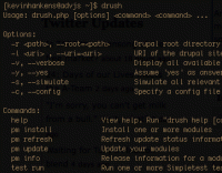 Drush screen